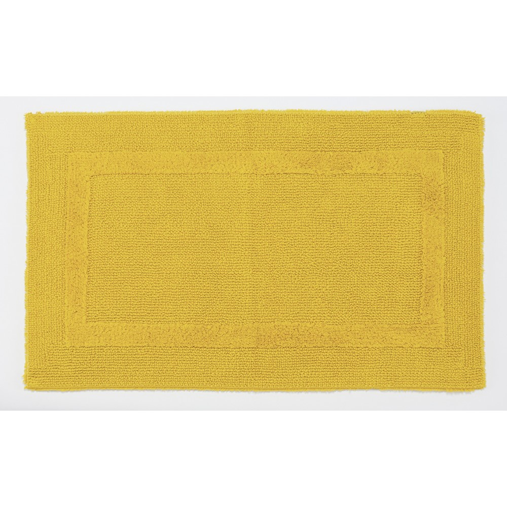 Reversible Bath Mat 278 by Designer Abyss & Habidecor in Yuzu Yellow